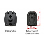HD DVR kamera se záznamem a monitorem 4,3" ve zpětném zrcátku s funkcí automatického zatmavení HV-043LAD