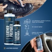 Odstraňovač povrchových úprav na kůži Leather Expert - Leather Preparer (250 ml)