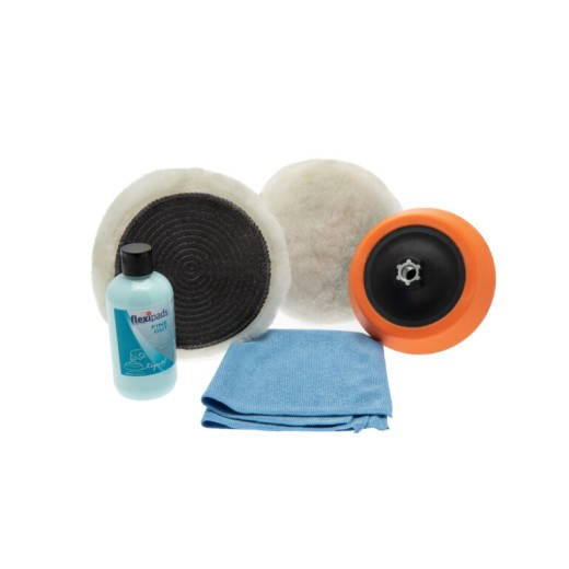 Sada Flexipads 150 mm Wool Polishing Kit