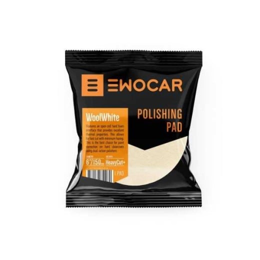 Lešticí kotouč Ewocar WoolWhite Aggressive Wool Pad 45/35 mm