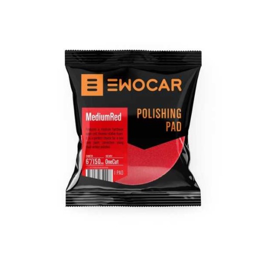 Lešticí kotouč Ewocar MediumRed Medium Cut Polishing Pad 175/150 mm