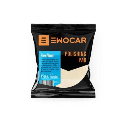 Lešticí kotouč Ewocar FlexiWool - Aggressive Wool Pad 140/125 mm