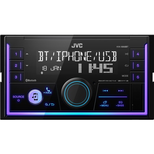 2DIN autorádio JVC KW-X850BT