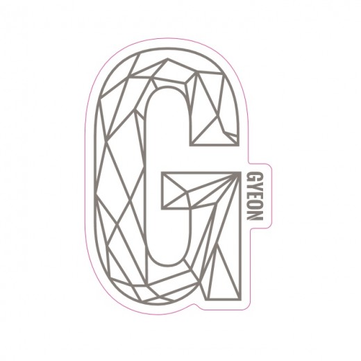 Samolepka Gyeon G Sticker Silver (100 mm x 65,6 mm)