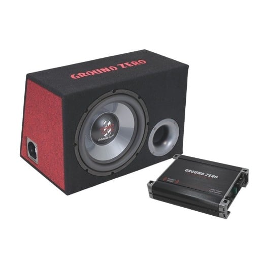 Zvýhodněný set subwooferu a zesilovače Ground Zero GZ BASS KIT 12.300X-II