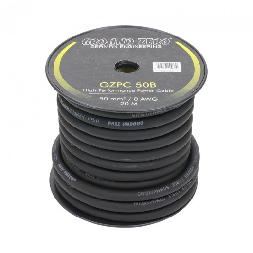 Napájecí kabel Ground Zero GZPC 50B (cena za 1 metr)