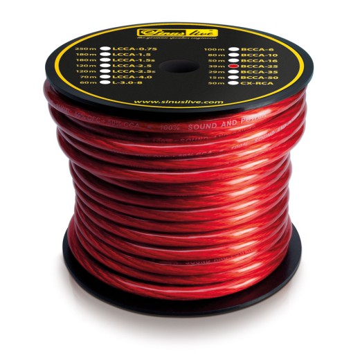 Napájecí kabel Sinus Live B-CCA-06 (červený)