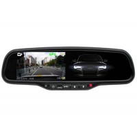 HD DVR kamera se záznamem a monitorem 4,3" ve zpětném zrcátku s funkcí automatického zatmavení HV-043LAD
