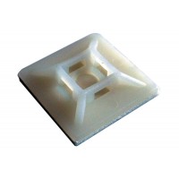 Samolepicí příchytky stahovacích pásků 19 x 19 mm (100 ks)
