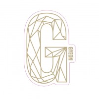 Samolepka Gyeon G Sticker Gold (100 mm x 65,6 mm)